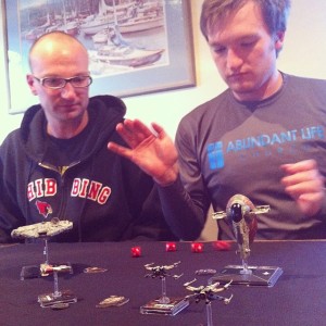 Playing X Wing Miniatures